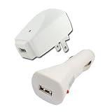 iShoppingdeals - USB Car+Wall AC Charger for Apple iPod Touch 3nd Generation 8GB/16GB