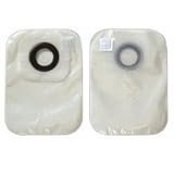 KARAYA SEAL CLOSED STOMA POUCH WITH KARAYA 5 SEAL AND BELT TABS, MICROPOROUS ADHESIVE, TRANSPARENT