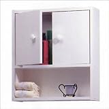 Ameriwood Industries BC105-W - Carina Collection 2-Door Wall Cabinet Shelf