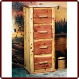 'Red Cedar' 4 Drawer Filing Cabinet