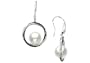 Black & White Diamond South Sea Pearl Earrings