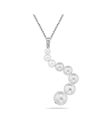 Pearl Journey Pendant in 14K White Gold