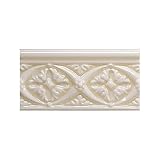 Adex USA Hampton Listello Byzantine 3 x 6 Bisque Ceramic Tile & Stone