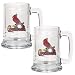 St. Louis Cardinals - 2pc 15oz Glass Tankard Set- Primary Logo (Quantity of 1)