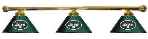 New York Jets Pool Table Light - Brass bar