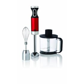 Morphy Richards Accents 48987 Hand Blender Set, Red