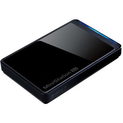 Buffalo Technology MiniStation Stealth 500 GB USB 3.0 Portable External Hard Drive HD-PCT500U3/B (Black)