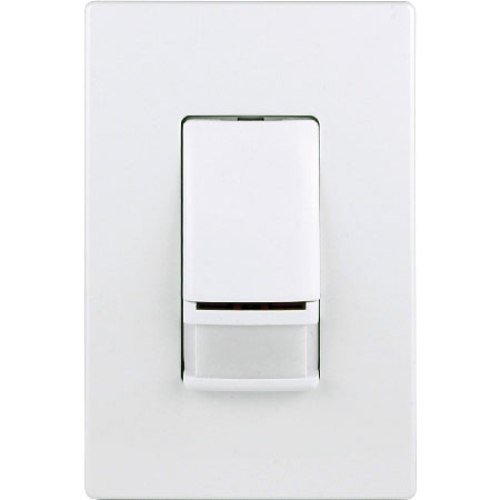  Cooper Controls VSW-P-0451-W Greengate 120 VAC PIR Vacancy Wall Switch Sensor, Residential, White Finish 