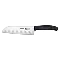 Victorinox 7" Grauten Edge Santoku Knife - Black