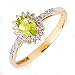 9ct Peridot & Diamond Ring G2221982