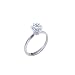 Stunning! Women's 14k White-gold 5.00mm (1/2 CT) Moissanite Solitaire Engagement Ring by Vicky K Designs - 6.0