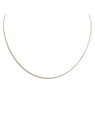 10K Gold 1mm Spiga Chain Necklace, 16"