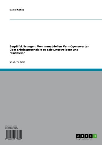 Begriffsklärungen: Von Immatriellen Vermögenswerten über Erfolgspotenziale zu Leistungstreibern und 