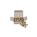 Charles Leonard Inc., Fasteners, Round Head, Brass Plated 3/8 Inches Shank, 8 mm Head, 100/Box (1R-BP)