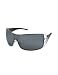 Giorgio Armani Swarovski Crystal Logo Open Lens Shield Sunglasses Black/Grey