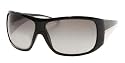 PRADA SPR20HS 1AB5D1 GLOSS BLACK GRAY GRADIENT PLASTIC SUNGLASSES