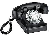 Telefon Retro Style mit echter Wählscheibe und mechanischer Klingel