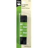 Dritz 9334B Braided Elastic, Black, 3/4-Inch