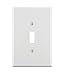 Leviton 001-88101-W Single Gang White Single Toggle Wallplate