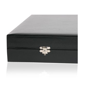 Large Black Padded Protective Cufflinks Presentation Case