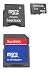 SanDisk 1GB MicroSD Card with SD &amp; MiniSD Adapters (SDSDQ-1024, BULK package)