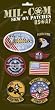 Pack of Airforce Sew on Cloth Badges Military Patches on Card
