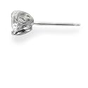 18k White Gold Diamond Stud Earring (1/4 ct, H-I Color, SI2 Clarity)