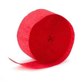  Red Crepe Streamer - 81