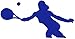 hBARSCI Tennis Player Sketch Vinyl Decal - 5
