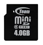 31LXmWm29gL. SL160  4GB Team MiniSDHC Secure Digital memory card  with SD adapter