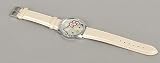 Hello Kitty Large Face Quartz Watch - White Band + Hello Kitty Pouch & Extra Battery