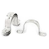 uxcell ホースバンド　サドルクランプ　クリップ　チューブ/パイプ用　U型　40mm直径　ステンレススチール　5個入り