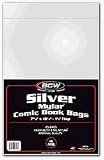 BCW Silver Comic Mylar Bags 2 Mil - (Case of 10 Packs) Archival Collecting Supplies