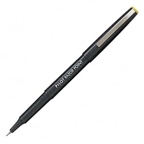 Pilot Razor Point Stick Porous Point Pen, Extra Fine Point, 0.50 mm, Black Barrel, Black Ink, 12-Count (11001)