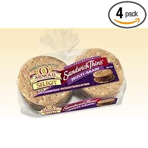 Arnold Select Sandwich Thins Multi-Grain 12 oz (Pack of 4) by Arnold