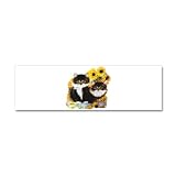 42 x 14 Wall Vinyl Sticker Kittens with Sunflowers