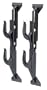 Allen Company Plastic No Drill Gun and Tool Rack for Autos