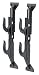 Allen Company Plastic No Drill Gun and Tool Rack for Autos