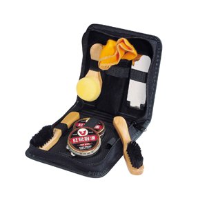 Be-Active 7-piece Shoe Polish Kit with Zip-Up Case