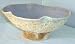 USA Artisan Made Porcelain Bowl Seashell Sea Shell Barnacles Bisque Glaze Beach Theme