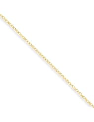 .95mm, 14 Karat Yellow Gold, Cable Rope Chain - 16 inch