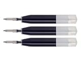 20 CROSS Black Ion Gel ink refill Cartridges for Ion,Penatia pump pen,Vice,Roadster & Matrix Pens[Bulk packing]