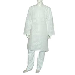 Men Kurta Pajama Casual Clothes of India Size M Chest :40 (chgkp065)