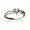 14K Yellow Gold Heart Genuine Tanzanite Filligree Ring Size 4