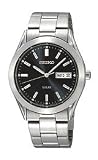 Seiko Men's SNE039 Solar Black Dial Watch