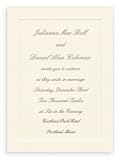 31LYGvHr4LL. SL160  Blank Classic Panel Invitation Card Ecru (50 Pack)