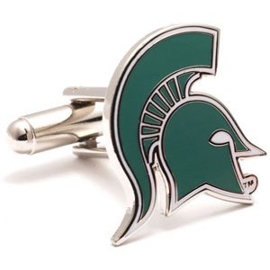 Michigan State Spartans NCAA Logo'd Executive Cufflinks w/ Jewelry Box by Cuff Links