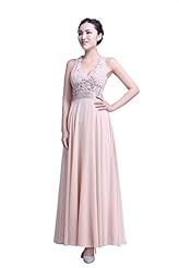 Lace Backless Chiffon/Silk Evening Dress/Prom Dress/Party Dress 
