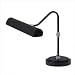 LED Vertical Upright Desk Lamp in Black with Satin Nickel