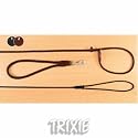 Brown Leather Dog Lead - Active Short Lead 40 cm